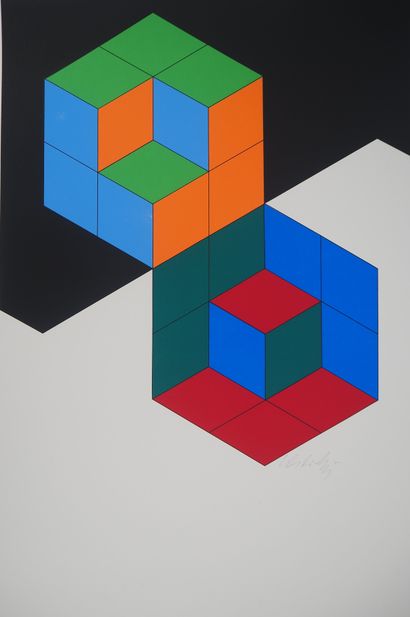 Victor VASARELY (1906 - 1997)
Composition...