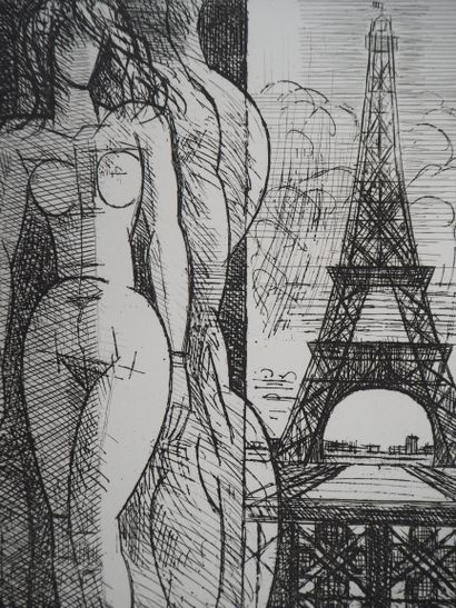 Marcel GROMAIRE (1892-1971)
Nu à la Tour...