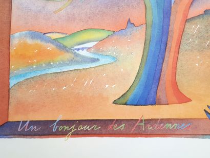 Jean-Michel FOLON (1934 - 2005)
Voyage en...