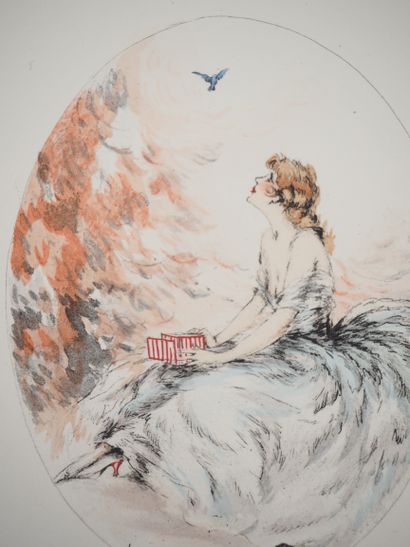 Louis ICART (1888 - 1950)
Jeune femme et...