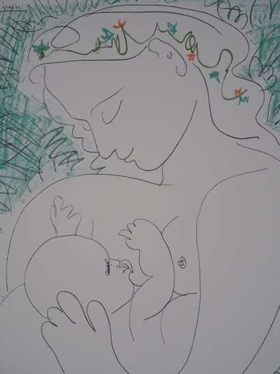 Pablo PICASSO (1881-1973) (d'après)
Maternité,...