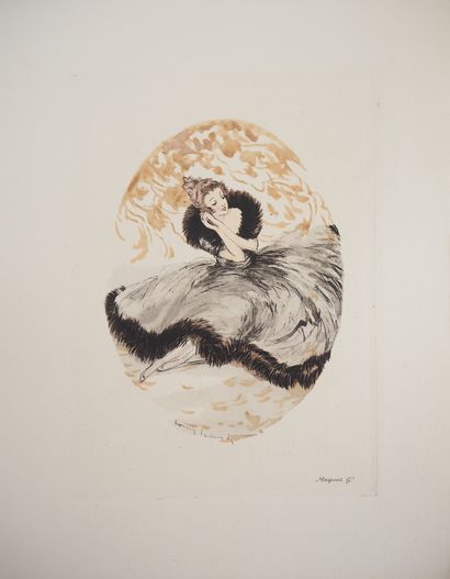 Louis ICART (1888 - 1950)
Jeune femme rêveuse

Gravure...