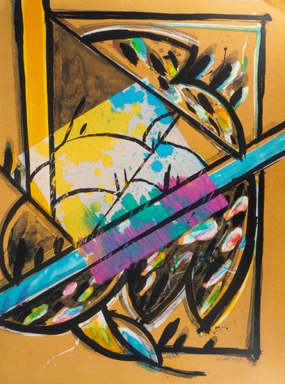 Jacques POLI (1938-2002)
Les Perruches, 1989

Lithographie originale,...