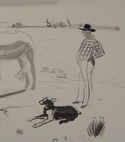 Yves BRAYER

Yves BRAYER (1907 - 1990)
Chevaux...