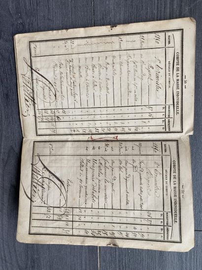 Un livret d'homme de troupe (modèle n°45...