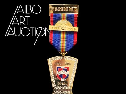 Set of two GLMMMF gold metal medals with...