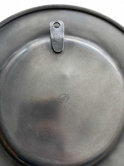 Companion or Masonic pewter plate with the...