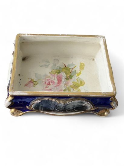 A large colored earthenware 