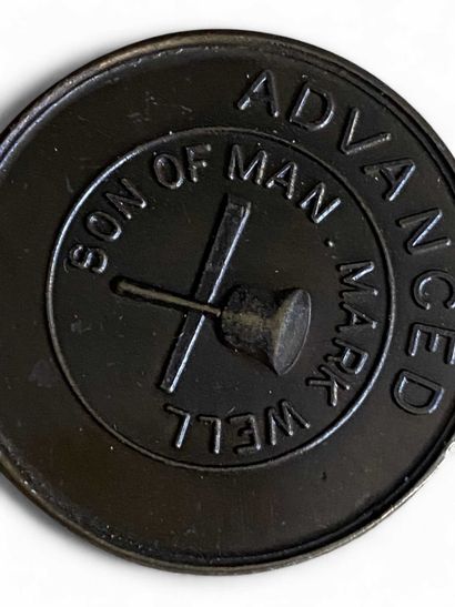 Copper coin with the inscription Advanced...