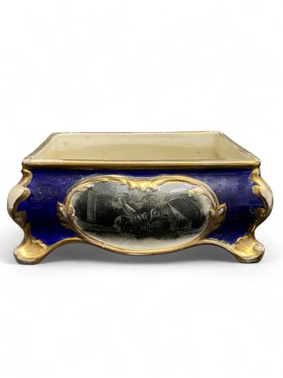 A large colored earthenware 