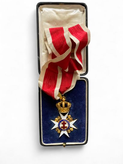 An enameled medal 