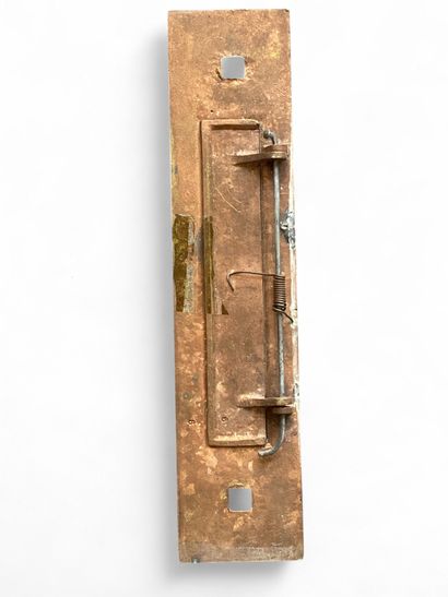 Plaque de porte en laiton avec ouverture...