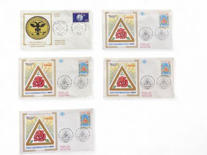 A set of four GLFF first-day covers and an...