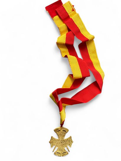 Large gilt metal Occitanie GLNF medal featuring...