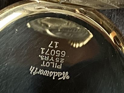 A gold-plated masonic pocket watch signed...