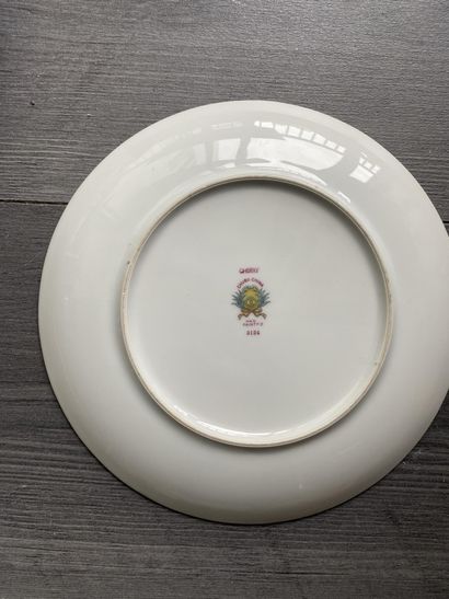 Lot de 5 assiettes maçonnique en faïence...