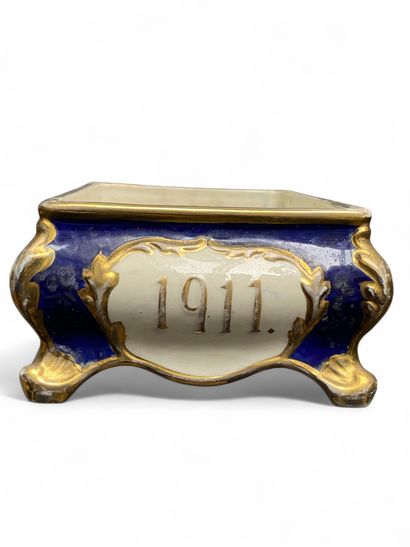 A large colored earthenware 