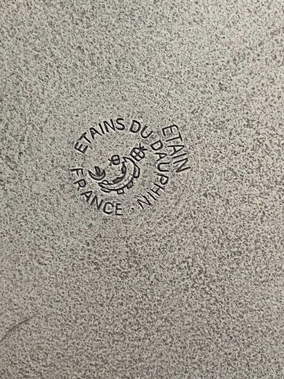 Companion or Masonic pewter plate with the...