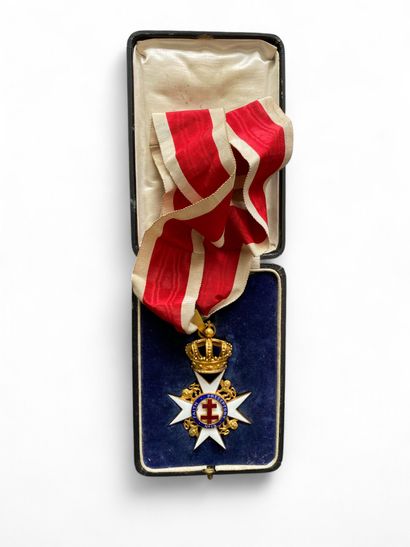 An enameled medal 