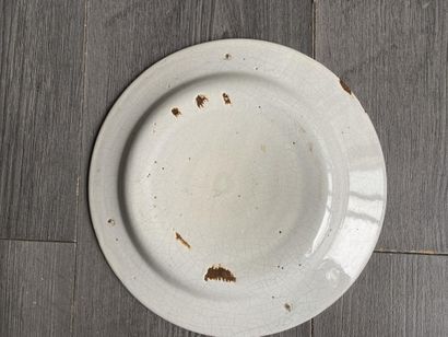 Lot de 5 assiettes maçonnique en faïence...