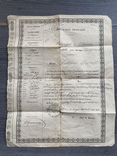 Un livret d'homme de troupe (modèle n°45...