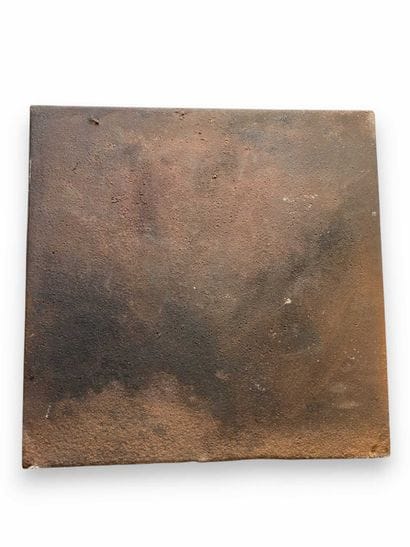 Cast-iron fireback (Dimensions: 48 cm x 48...