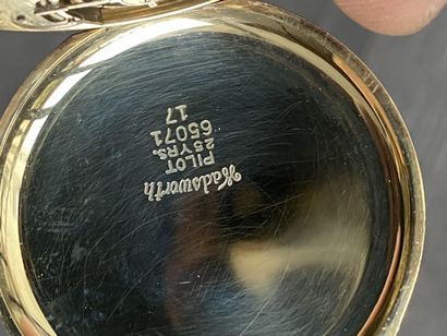 A gold-plated masonic pocket watch signed...