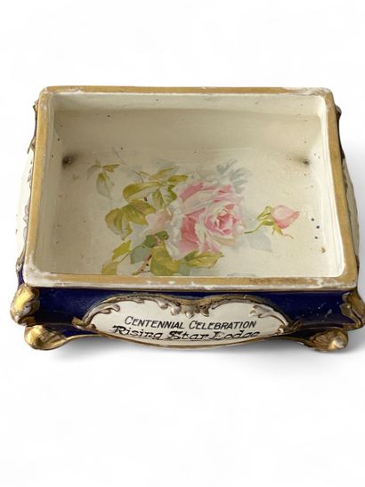 A large colored earthenware 