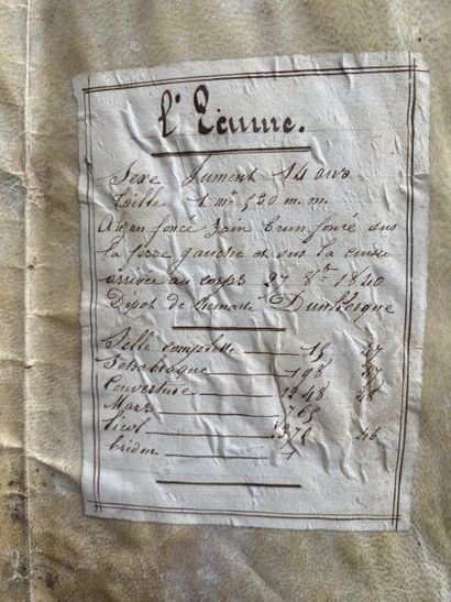 Un livret d'homme de troupe (modèle n°45...