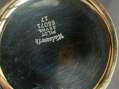 A gold-plated masonic pocket watch signed...