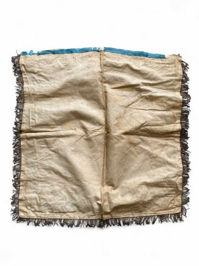 An Odd Fellows silk apron with blue trim...