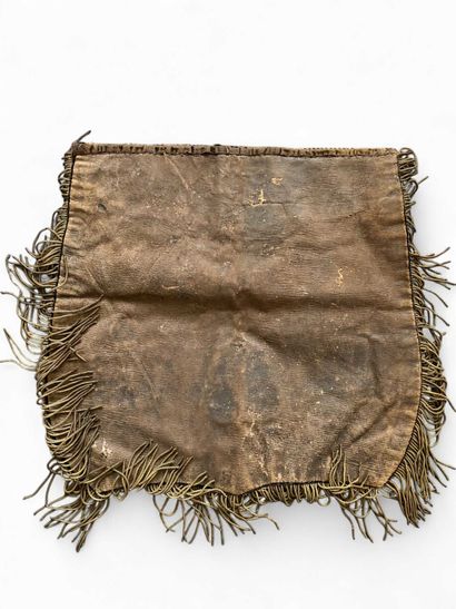 An Odd Fellows apron in black velvet (with...