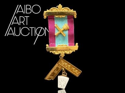 Gold-plated Rite de la Marque Past Master's...