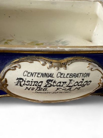 A large colored earthenware 
