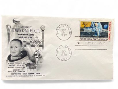 Enveloppe premier jour Astronaut Edwin E....