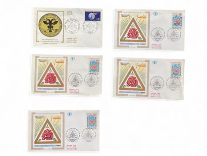 A set of four GLFF first-day covers and an...