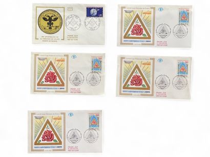 A set of four GLFF first-day covers and an...