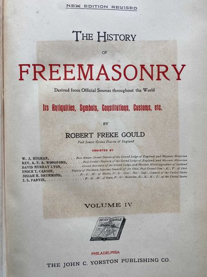 A set of 4 volumes of Robert Freke Gould's...