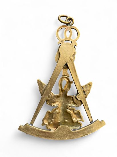 Grande médaille en laiton au grade de Rose-Croix...
