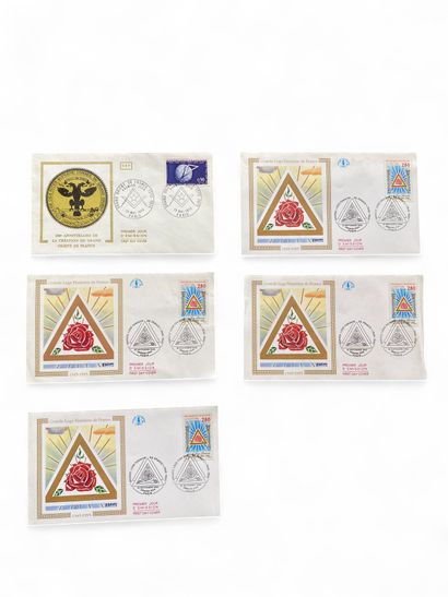 A set of four GLFF first-day covers and an...
