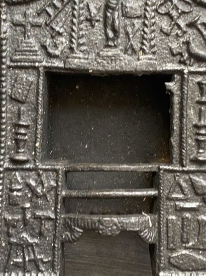 Sample or model of fireplace for Freemasons...