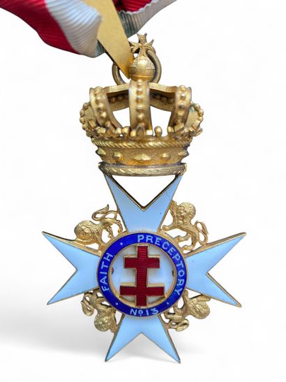 An enameled medal 