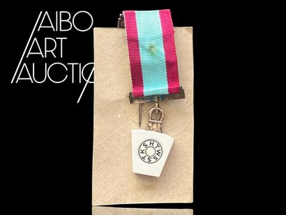 Brand medal with HTWSTKS keystone with light...