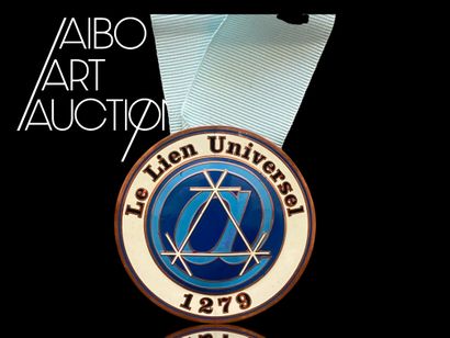 Contemporary enameled medal 