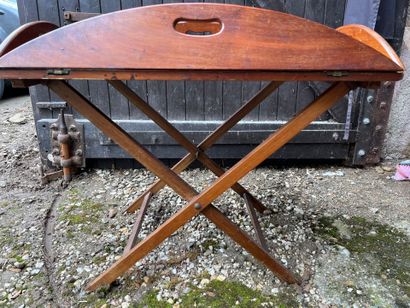 TABLE MAJORDOME ou Buttler-Tray en acajou,...