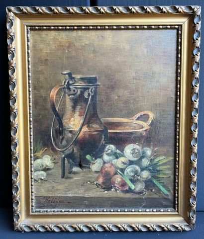 École FRANCAISE du XIXe siècle. 
Nature morte...