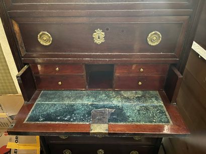 SECRETAIRE en acajou et placage d'acajou,...
