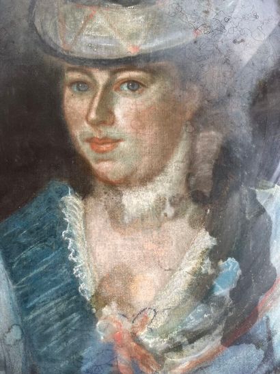 ECOLE FRANCAISE DU XIXe siècle 
Portrait...