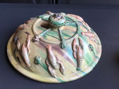 CLOCHE en céramique émaillée dans les tons...