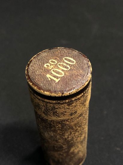 PORTE Louis d'or 20 f en laiton gainé de...